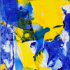 Margarete Baur: Ohne Titel, Acryl auf Leinwand, 120 x 40 cm
