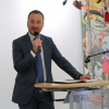 Oberbürgermeister Christoph Traub begrüßt die Gäste