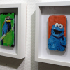 Bilder mit Öl auf Handys gemalt