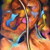 Friedrich Hügel: Die Lüge, Öl auf Leinwand, 100 × 80 cm