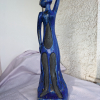 Leliana Bilz: Himmlische Erwartungen, Plastik, Ton und Rakuglasur, 56 × 16 cm