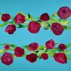 Astrid Meinert: Rosendebüt, Acryl auf Leinwand, 60 × 60 × 4 cm