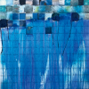 Marion Musch: Himmelsjahr (Ausschnitt), Mixed Media auf Leinwand, 120 × 60 × 2 cm