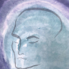Hilke Niemeyer: Zen Meditation, Japanische Tuschemalerei, 80 × 60 × 3 cm