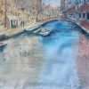 Sabine Schäfer-Gold: Spiegelung, Aquarell, 30 × 40 cm