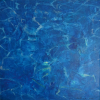 Hannelore Schulz: Das Blaue vom Himmel im Wasserspiegel, Acryl auf Leinwand, 63 × 63 cm
