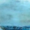 Ingrid Schwarz: Der Nebel lichtet sich, Mischtechnik auf Leinwand, 100 × 70 cm
