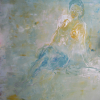 Traudel Spreter: Das Blaue vom Himmel, Gouache auf Alu-Leiterplatte, 55 × 46 cm