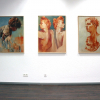 Blick in die Ausstellung, Gemälde von Hans Gunsch