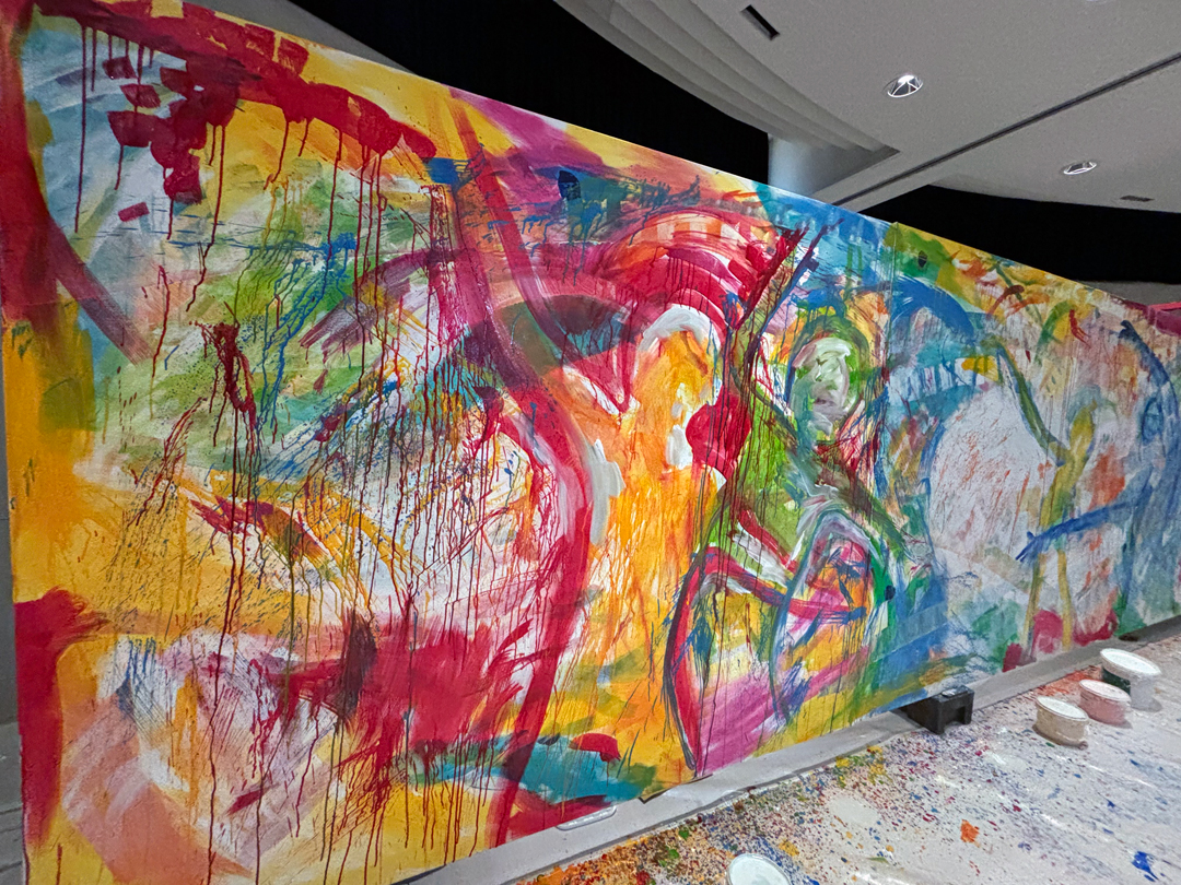 Das Ergebnis nach 6 Live-Painting-Aktionen (Detail).
