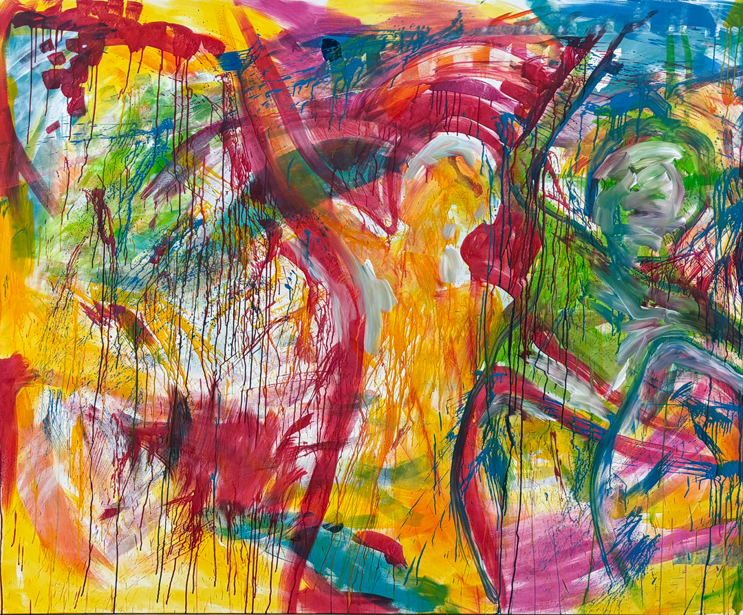 Das Ergebnis nach 6 Live-Painting-Aktionen (Detail).