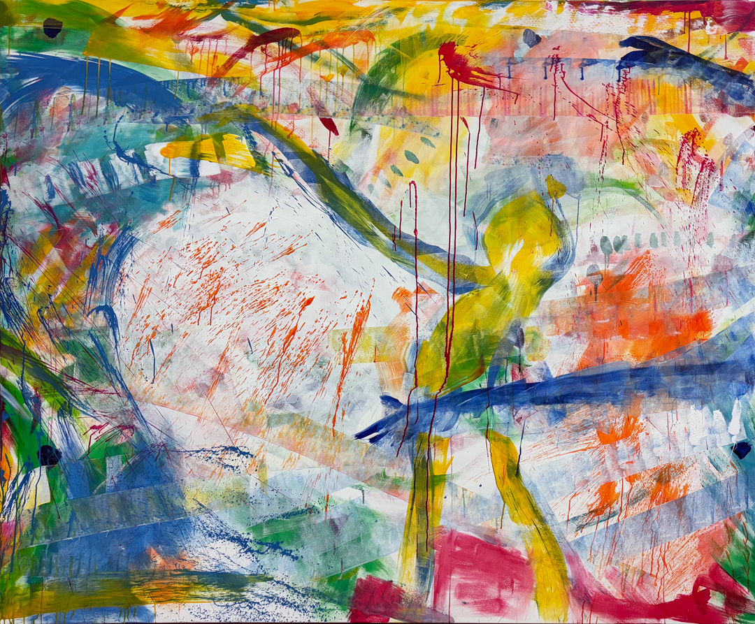 Das Ergebnis nach 6 Live-Painting-Aktionen (Detail).