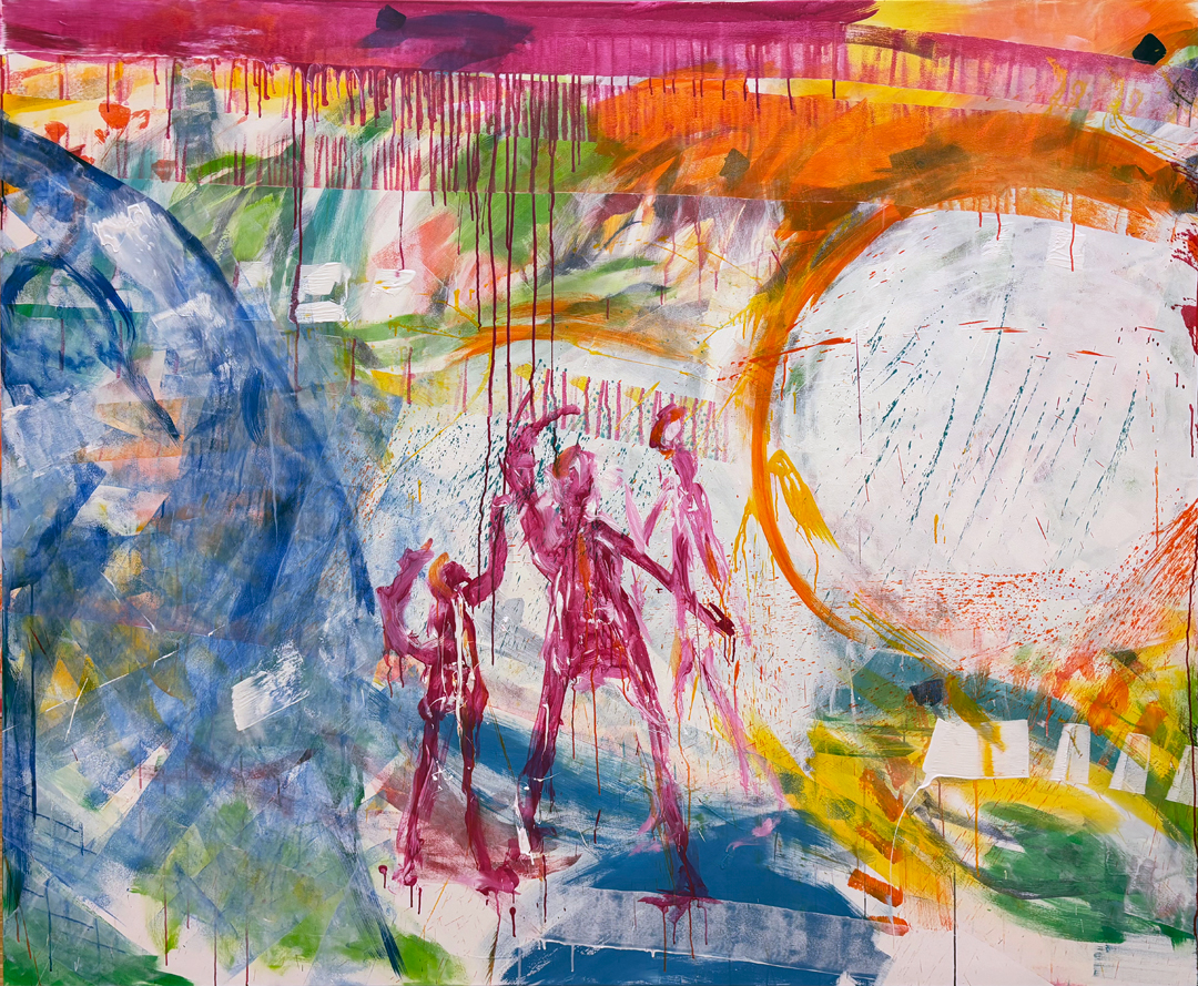 Das Ergebnis nach 6 Live-Painting-Aktionen (Detail).