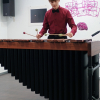 Ruben Longin spielt auf dem Marimbaphon "Wind" von Lin Chin Cheng, "Furioso Tango" von Claudio Santagelo und "Dance of the Hippolollipops" von Earl Hatch.
