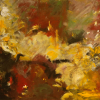 Margarete Baur: Im Fluss, Acryl, 70 x 90 cm