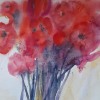 Sabine Schäfer-Gold: Mohn, Aquarell
