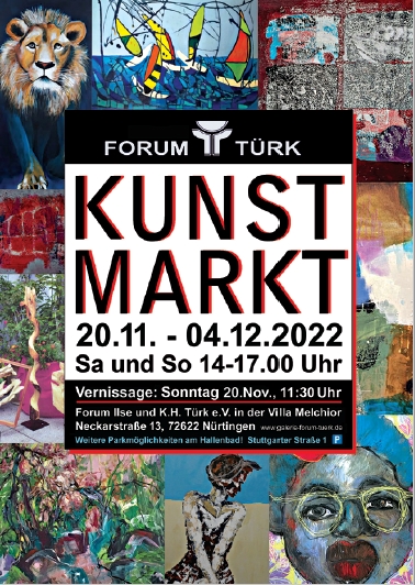 Einladungskarte Kunstmarkt Nürtingen