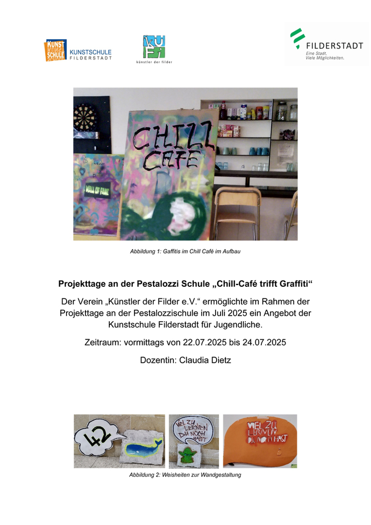 Beschreibung von Projekttagen einer Schule